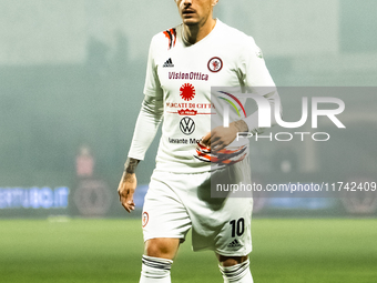 Vincenzo Millico of Foggia plays during the Serie C match between Cavese and Foggia at Stadio Simonetta Lamberti in Cava de'Tirreni, Italy,...