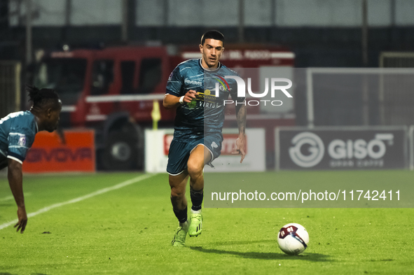 Benedetto Barba of Cavese plays during the Serie C match between Cavese and Foggia at Stadio Simonetta Lamberti in Cava de'Tirreni, Italy, o...