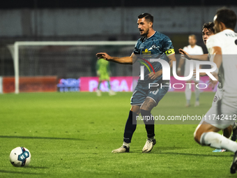 Giuseppe Fella of Cavese plays during the Serie C match between Cavese and Foggia at Stadio Simonetta Lamberti in Cava de'Tirreni, Italy, on...