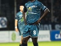 Amara Konate of Cavese participates in the Serie C match between Cavese and Foggia at Stadio Simonetta Lamberti in Cava de'Tirreni, Italy, o...