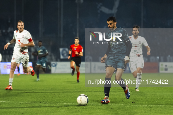 Gaetano Vitale of Cavese participates in the Serie C match between Cavese and Foggia at Stadio Simonetta Lamberti in Cava de'Tirreni, Italy,...