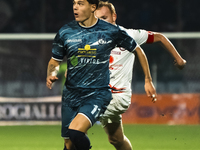 Mattia Maffei of Cavese plays during the Serie C match between Cavese and Foggia at Stadio Simonetta Lamberti in Cava de'Tirreni, Italy, on...