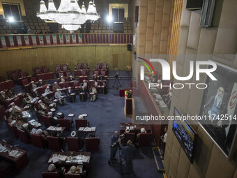 An interior view of the old Iranian Parliament building during Iran's Assembly of Experts' biannual meeting in Tehran, Iran, on November 5,...