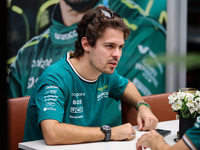 Felipe Drugovich, Reserve Driver of the Aston Martin F1 Team, poses for a portrait during the Formula 1 Grand Prix of Brazil at Autodromo Jo...