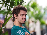 Felipe Drugovich, Reserve Driver of the Aston Martin F1 Team, poses for a portrait during the Formula 1 Grand Prix of Brazil at Autodromo Jo...