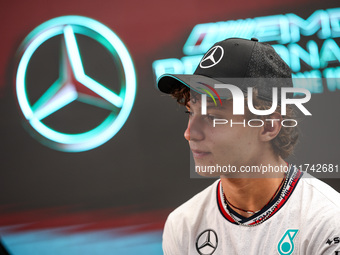 Kimi Antonelli of the Mercedes AMG F1 Team W15 poses for a portrait during the Formula 1 Grand Prix of Brazil at Autodromo Jose Carlos Pace...