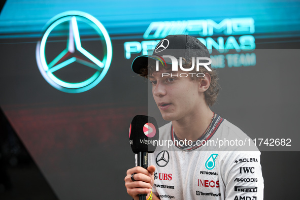 Kimi Antonelli of the Mercedes AMG F1 Team W15 poses for a portrait during the Formula 1 Grand Prix of Brazil at Autodromo Jose Carlos Pace...