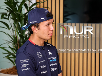 Alexander Albon of Williams Racing FW46 poses for a portrait during the Formula 1 Grand Prix of Brazil at Autodromo Jose Carlos Pace in Sao...