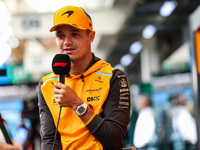 Lando Norris of the McLaren F1 Team MCL38 poses for a portrait during the Formula 1 Grand Prix of Brazil at Autodromo Jose Carlos Pace in Sa...