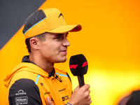 Lando Norris of the McLaren F1 Team MCL38 poses for a portrait during the Formula 1 Grand Prix of Brazil at Autodromo Jose Carlos Pace in Sa...