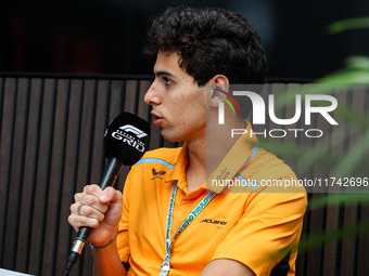 Gabriel Bortoleto of the McLaren F1 Team poses for a portrait during the Formula 1 Grand Prix of Brazil at Autodromo Jose Carlos Pace in Sao...