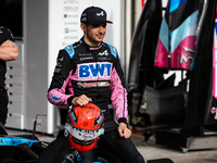 Esteban Ocon of the Alpine F1 Team A524 is in a portrait during the Formula 1 Grand Prix of Brazil at Autodromo Jose Carlos Pace in Sao Paul...