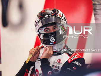 Oliver Bearman of Haas F1 Team VF-24 Ferrari poses for a portrait during the Formula 1 Grand Prix of Brazil at Autodromo Jose Carlos Pace in...