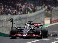 Oliver Bearman of Haas F1 Team VF-24 Ferrari competes during the Formula 1 Grand Prix of Brazil at Autodromo Jose Carlos Pace in Sao Paulo,...