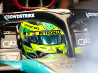 Lewis Hamilton of the Mercedes AMG F1 Team W15 poses for a portrait during the Formula 1 Grand Prix of Brazil at Autodromo Jose Carlos Pace...