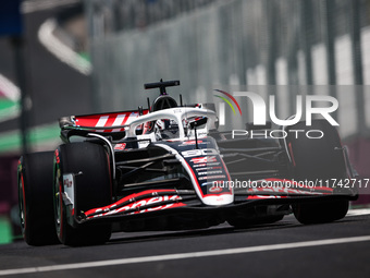 Oliver Bearman of Haas F1 Team VF-24 Ferrari competes during the Formula 1 Grand Prix of Brazil at Autodromo Jose Carlos Pace in Sao Paulo,...