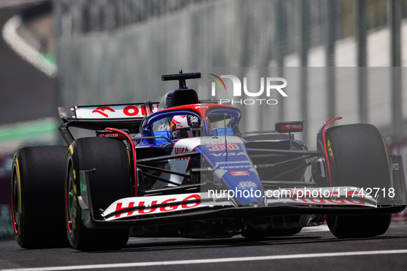 Liam Lawson of Visa Cash App RB F1 Team VCARB 01 competes during the Formula 1 Grand Prix of Brazil at Autodromo Jose Carlos Pace in Sao Pau...