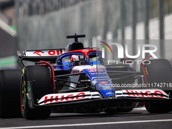 Liam Lawson of Visa Cash App RB F1 Team VCARB 01 competes during the Formula 1 Grand Prix of Brazil at Autodromo Jose Carlos Pace in Sao Pau...