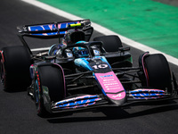 Pierre Gasly of the Alpine F1 Team drives the A524 during the Formula 1 Grand Prix of Brazil at Autodromo Jose Carlos Pace in Sao Paulo, Bra...