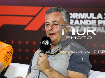 Mario Isola, Motorsport Racing Manager of Pirelli, poses for a portrait during the Formula 1 Grand Prix of Brazil at Autodromo Jose Carlos P...