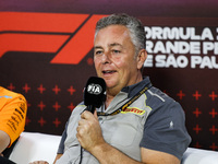 Mario Isola, Motorsport Racing Manager of Pirelli, poses for a portrait during the Formula 1 Grand Prix of Brazil at Autodromo Jose Carlos P...