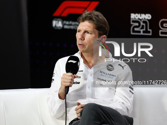 James Vowels, Team Principal of Williams Racing, poses for a portrait during the Formula 1 Grand Prix of Brazil at Autodromo Jose Carlos Pac...