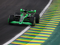 Valtteri Bottas of Stake F1 Team drives the Sauber C44 during the Formula 1 Grand Prix of Brazil at Autodromo Jose Carlos Pace in Sao Paulo,...