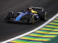 Alexander Albon of Williams Racing FW45 competes during the Formula 1 Grand Prix of Brazil at Autodromo Jose Carlos Pace in Sao Paulo, Brazi...