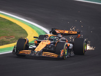 Oscar Piastri of the McLaren F1 Team drives the MCL38 during the Formula 1 Grand Prix of Brazil at Autodromo Jose Carlos Pace in Sao Paulo,...