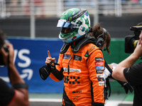 Oscar Piastri of the McLaren F1 Team MCL38 poses for a portrait during the Formula 1 Grand Prix of Brazil at Autodromo Jose Carlos Pace in S...