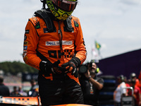 Lando Norris of the McLaren F1 Team MCL38 poses for a portrait during the Formula 1 Grand Prix of Brazil at Autodromo Jose Carlos Pace in Sa...