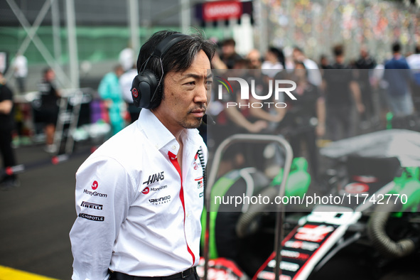 Ayao Komatsu, Team Principal of the Haas F1 team, poses for a portrait during the Formula 1 Grand Prix of Brazil at Autodromo Jose Carlos Pa...