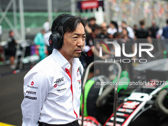 Ayao Komatsu, Team Principal of the Haas F1 team, poses for a portrait during the Formula 1 Grand Prix of Brazil at Autodromo Jose Carlos Pa...