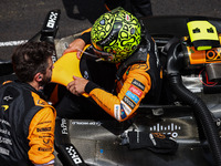 Lando Norris of the McLaren F1 Team MCL38 poses for a portrait during the Formula 1 Grand Prix of Brazil at Autodromo Jose Carlos Pace in Sa...