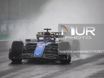 Alexander Albon of Williams Racing FW45 competes during the Formula 1 Grand Prix of Brazil at Autodromo Jose Carlos Pace in Sao Paulo, Brazi...