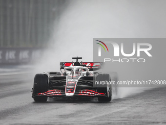 Oliver Bearman of Haas F1 Team VF-24 Ferrari competes during the Formula 1 Grand Prix of Brazil at Autodromo Jose Carlos Pace in Sao Paulo,...