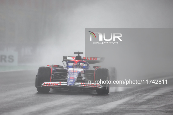 Liam Lawson of Visa Cash App RB F1 Team VCARB 01 competes during the Formula 1 Grand Prix of Brazil at Autodromo Jose Carlos Pace in Sao Pau...