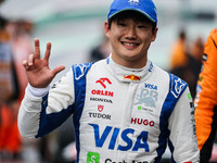 Yuki Tsunoda of Visa Cash App RB F1 Team VCARB 01 poses for a portrait during the Formula 1 Grand Prix of Brazil at Autodromo Jose Carlos Pa...