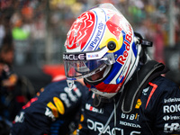 Max Verstappen of Red Bull Racing RB20 is portrayed during the Formula 1 Grand Prix of Brazil at Autodromo Jose Carlos Pace in Sao Paulo, Br...