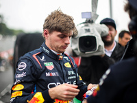 Max Verstappen of Red Bull Racing RB20 is portrayed during the Formula 1 Grand Prix of Brazil at Autodromo Jose Carlos Pace in Sao Paulo, Br...