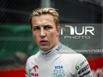 Liam Lawson of Visa Cash App RB F1 Team Reserve Driver poses for a portrait during the Formula 1 Grand Prix of Brazil at Autodromo Jose Carl...