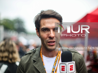 Ricardo Izecson dos Santos Leite, known as Kaka, a former football player, poses for a portrait during the Formula 1 Grand Prix of Brazil at...