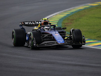 Franco Colapinto of Williams Racing FW46 competes during the Formula 1 Grand Prix of Brazil at Autodromo Jose Carlos Pace in Sao Paulo, Braz...