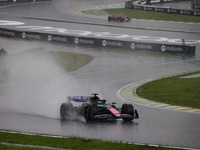 Esteban Ocon of the Alpine F1 Team A524 participates in the Formula 1 Grand Prix of Brazil at Autodromo Jose Carlos Pace in Sao Paulo, Brazi...