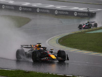 Max Verstappen of Red Bull Racing RB20 competes during the Formula 1 Grand Prix of Brazil at Autodromo Jose Carlos Pace in Sao Paulo, Brazil...