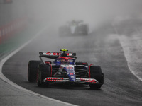 Yuki Tsunoda of the Visa Cash App RB F1 Team VCARB 01 competes during the Formula 1 Grand Prix of Brazil at Autodromo Jose Carlos Pace in Sa...