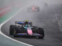 Pierre Gasly of the Alpine F1 Team drives the A524 during the Formula 1 Grand Prix of Brazil at Autodromo Jose Carlos Pace in Sao Paulo, Bra...