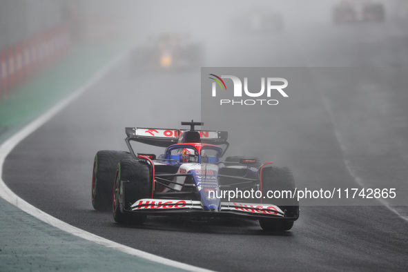 Liam Lawson of Visa Cash App RB F1 Team VCARB 01 competes during the Formula 1 Grand Prix of Brazil at Autodromo Jose Carlos Pace in Sao Pau...