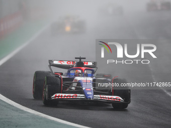 Liam Lawson of Visa Cash App RB F1 Team VCARB 01 competes during the Formula 1 Grand Prix of Brazil at Autodromo Jose Carlos Pace in Sao Pau...