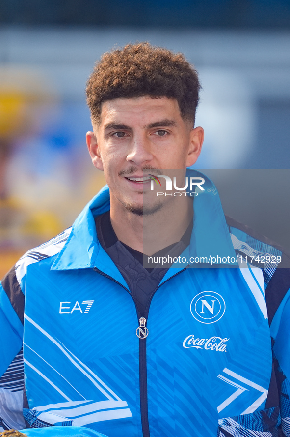 Giovanni Di Lorenzo of SSC Napoli looks on during the serie Serie A Enilive match between SSC Napoli and Atalanta BC at Stadio Diego Armando...